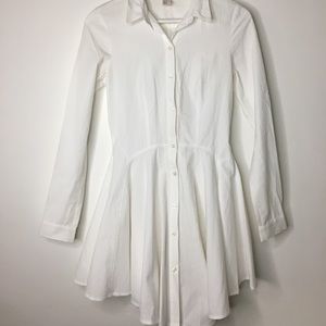 Long sleeve white dress